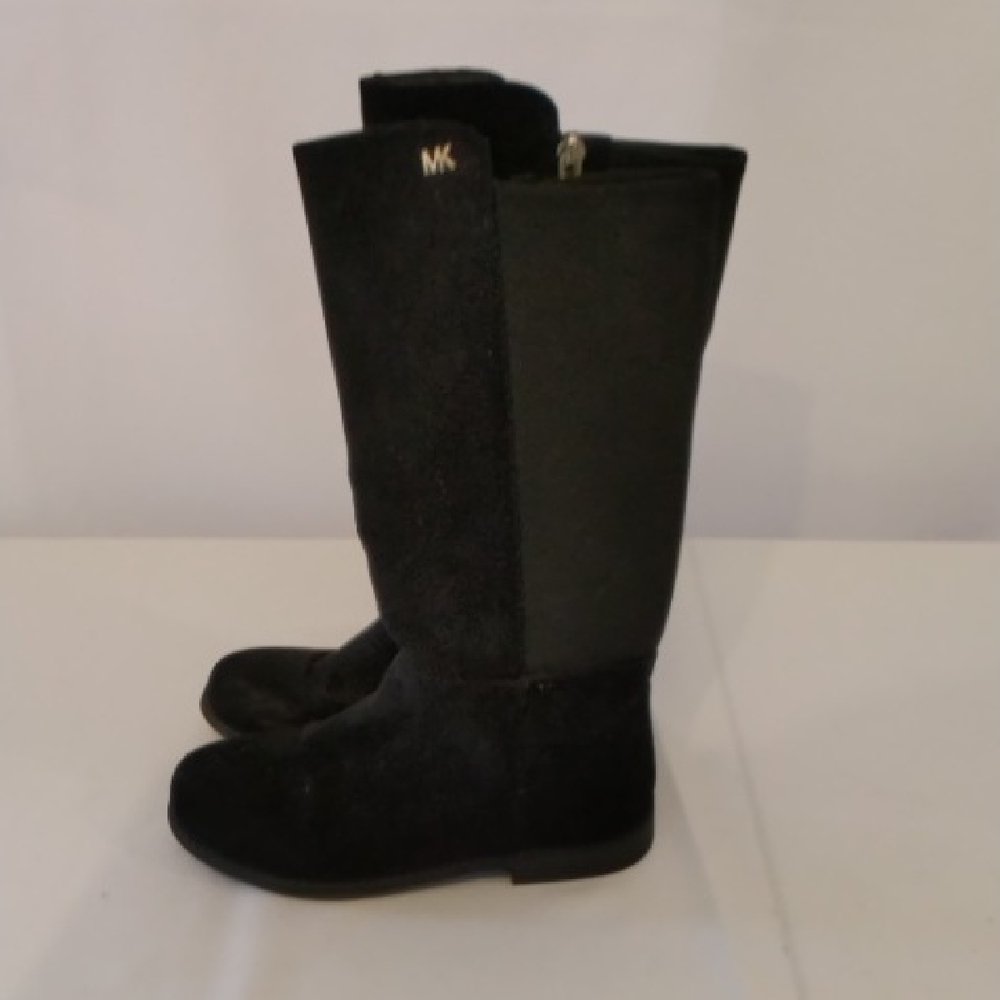 Michael Kors Kids Black Suede Boots